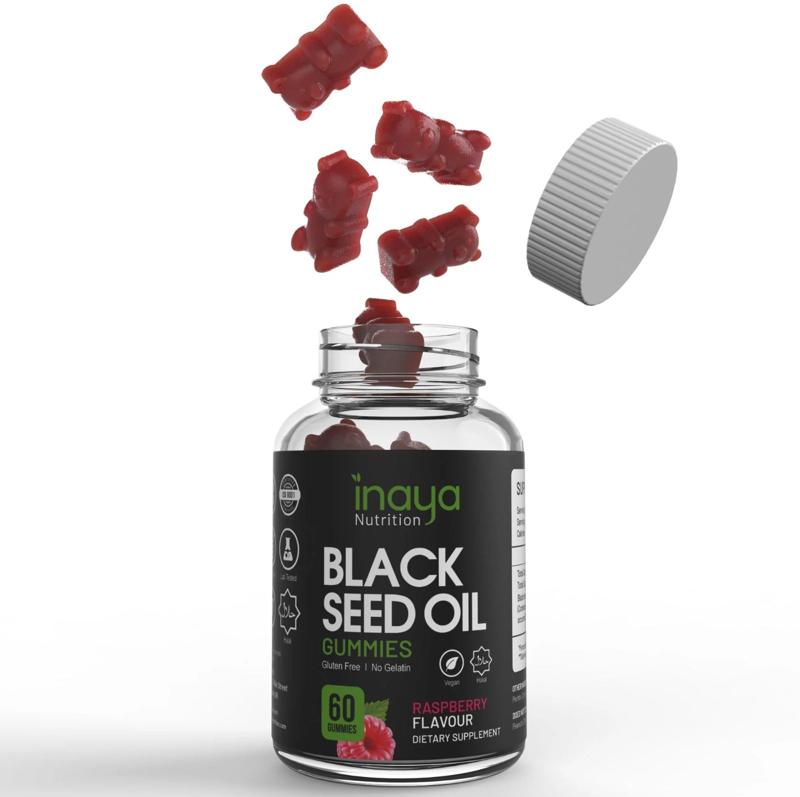 Black Seed Oil Gummies Raspberry Inaya Nutrition